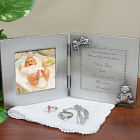 New Baby "Lovely As A Rose" Personalized Baby Silver Photo Frame